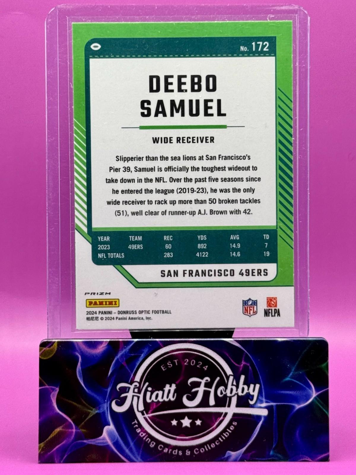 2024 Panini Donruss Optic - Deebo Samuel #172 Holo Prizm