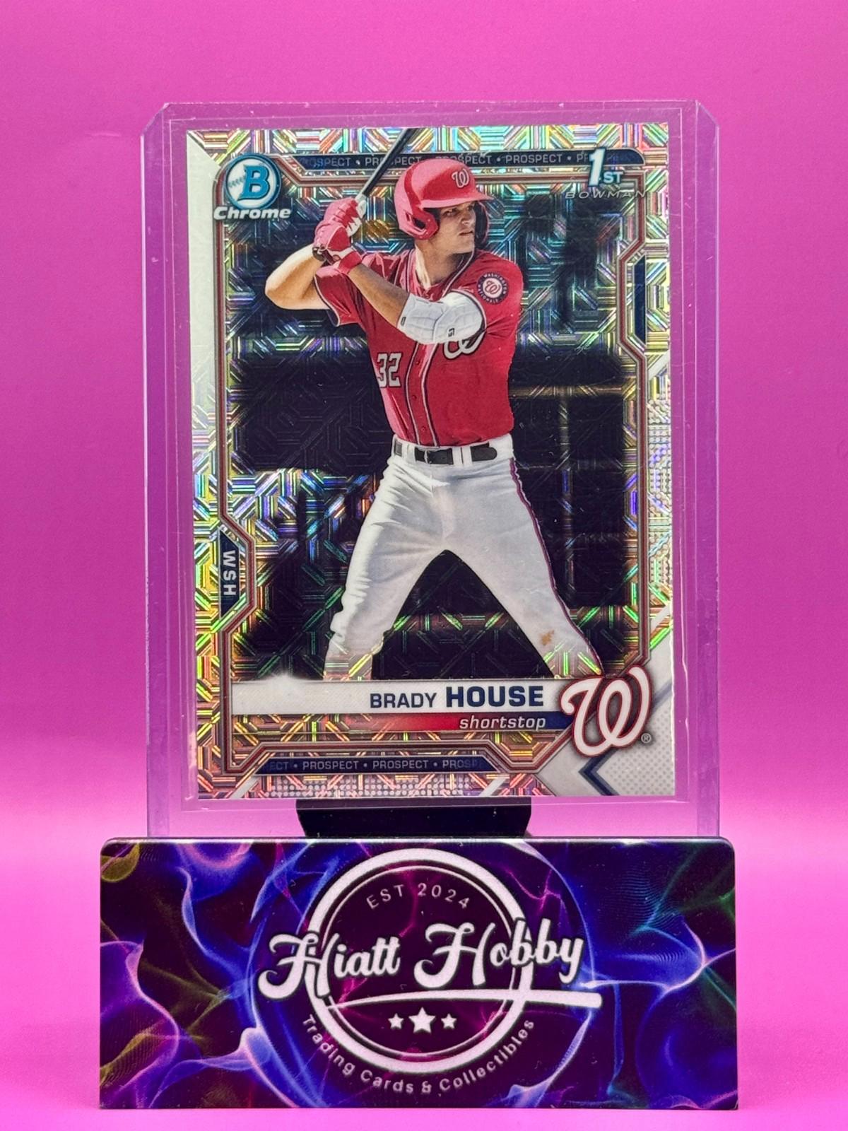 2021 Bowman Draft Chrome - Brady House #BDC-186 - Mojo Refractor (RC)