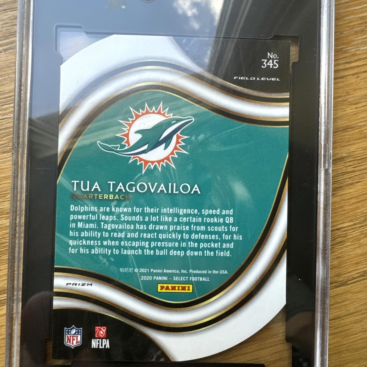 2020 Panini Select Tua Tagovailoa Field Level Blue Die Cut RC SGC 10 Pop 22 !