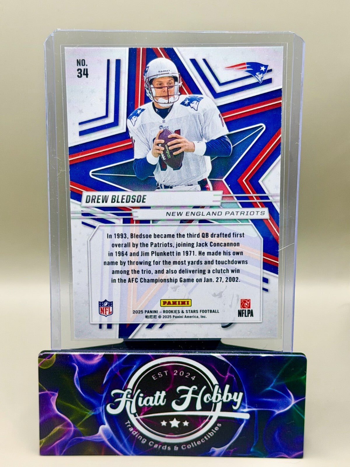 2025 Panini Rookies and Stars - #34 Drew Bledsoe - Gold Preferred /25