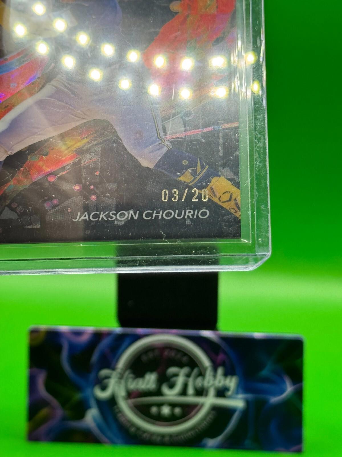 2024 Topps Finest - Common Jackson Chourio #11 (RC) - Black Refractor /20 🔥