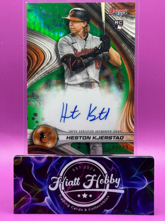 2024 Bowman's Best - Heston Kjerstad #B24-HK - Green Auto 8/99 (RC, AU)