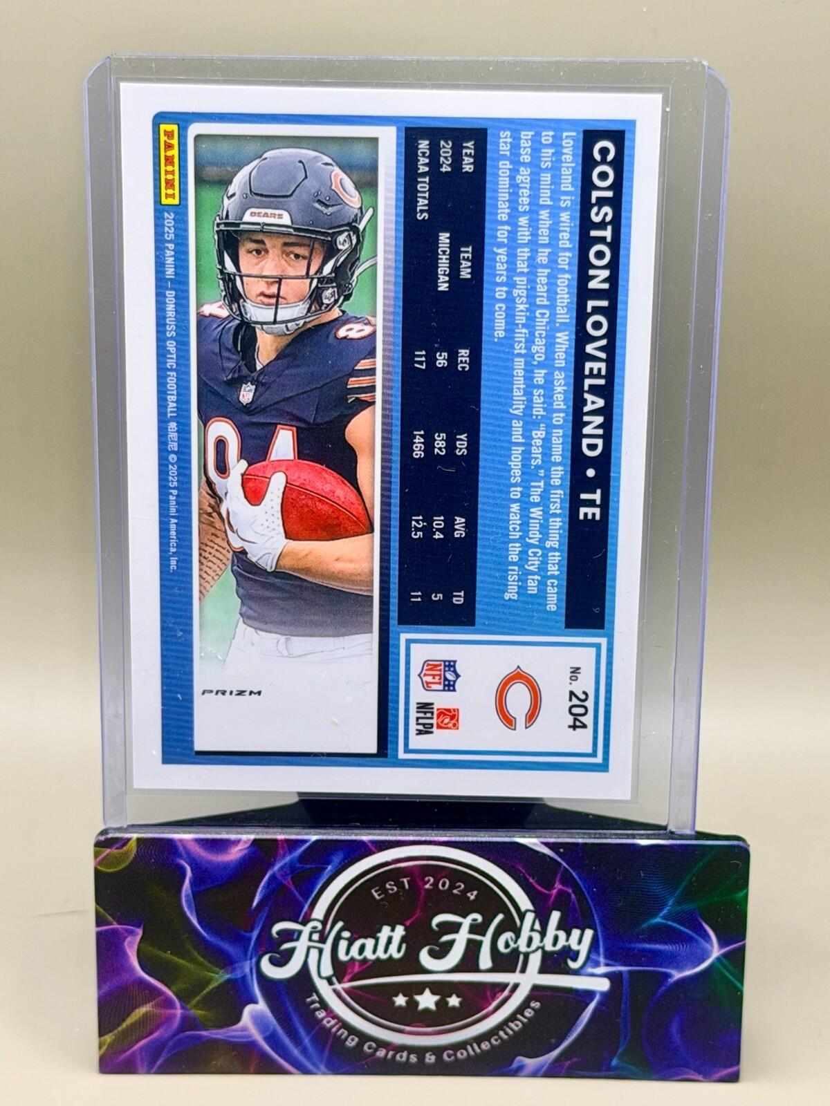 2025 Panini Donruss Optic - #204 Colston Loveland - Green Velocity (RC)