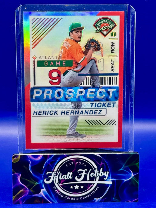 2024 Panini Prospect Edition - Herick Hernandez #125 Red Prizm /199 (RC)
