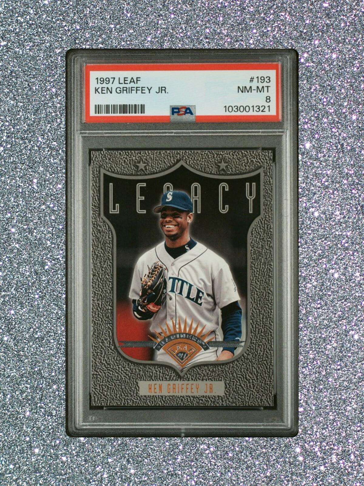 1997 Leaf - Ken Griffey Jr #193 - PSA 8