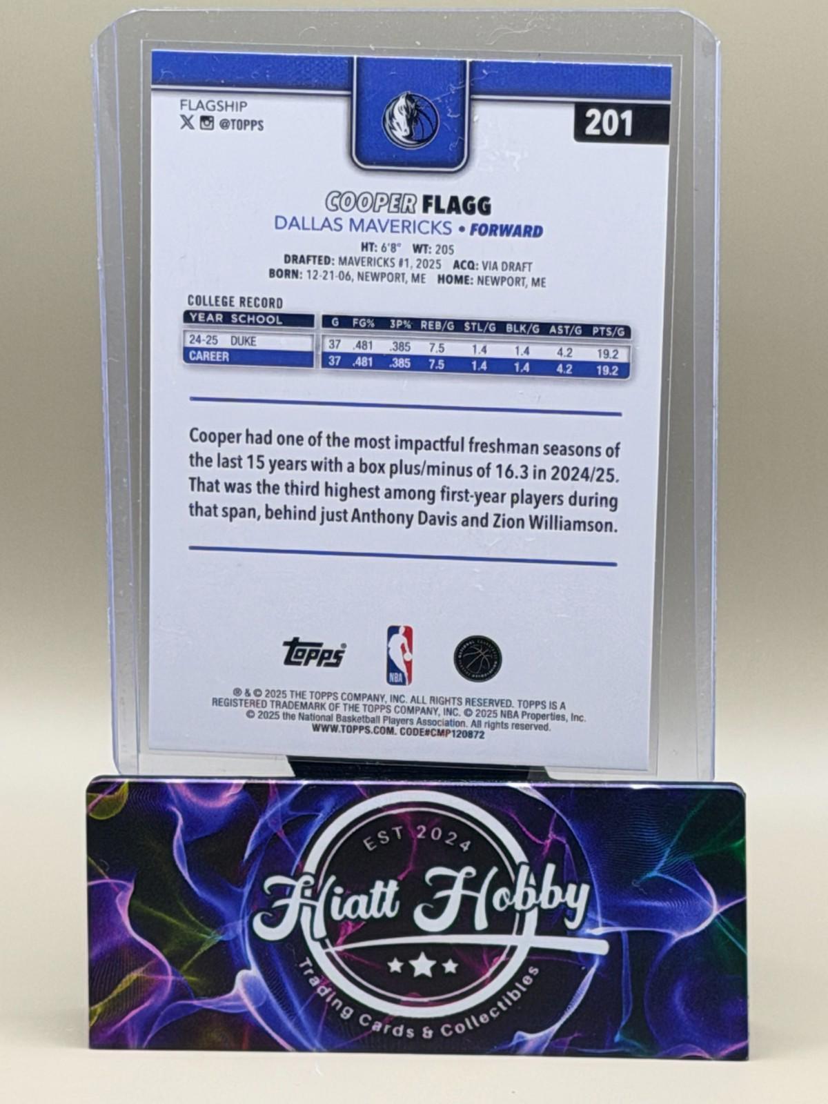2025-26 Topps Basketball - Cooper Flagg #201 (RC)