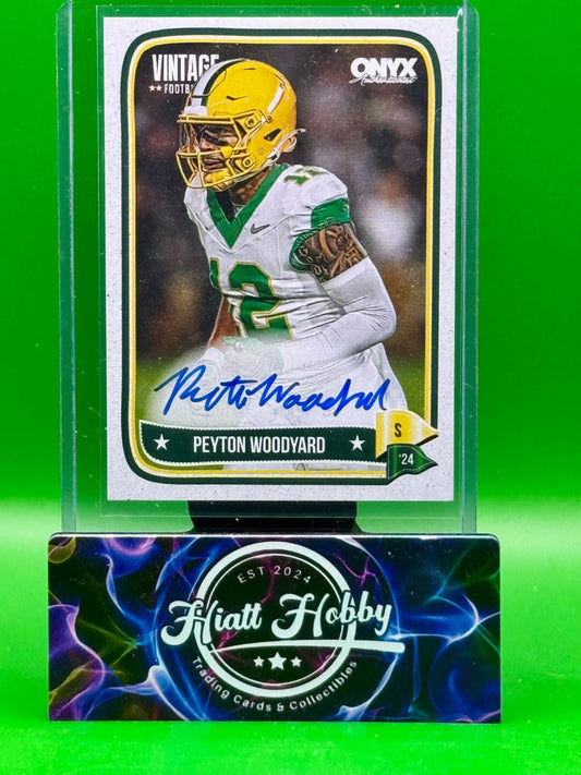 2024 Onyx Vintage Football - Peyton Woodyard #VAPEWO - Auto