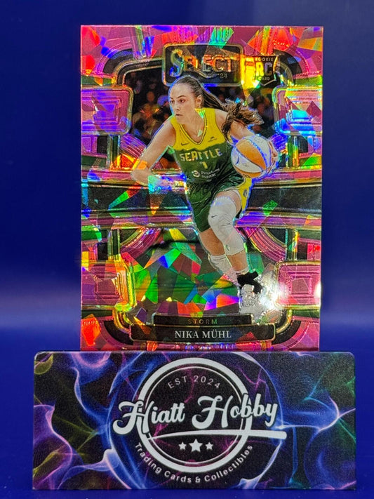 2024 Panini Select WNBA - Concourse #27 - Nika Muhl (RC) - Pink Ice