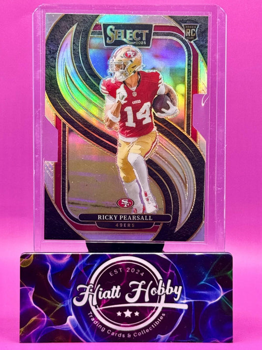 2024 Panini Select Football - Ricky Pearsall #173 - Silver Die-Cut Prizm (RC)