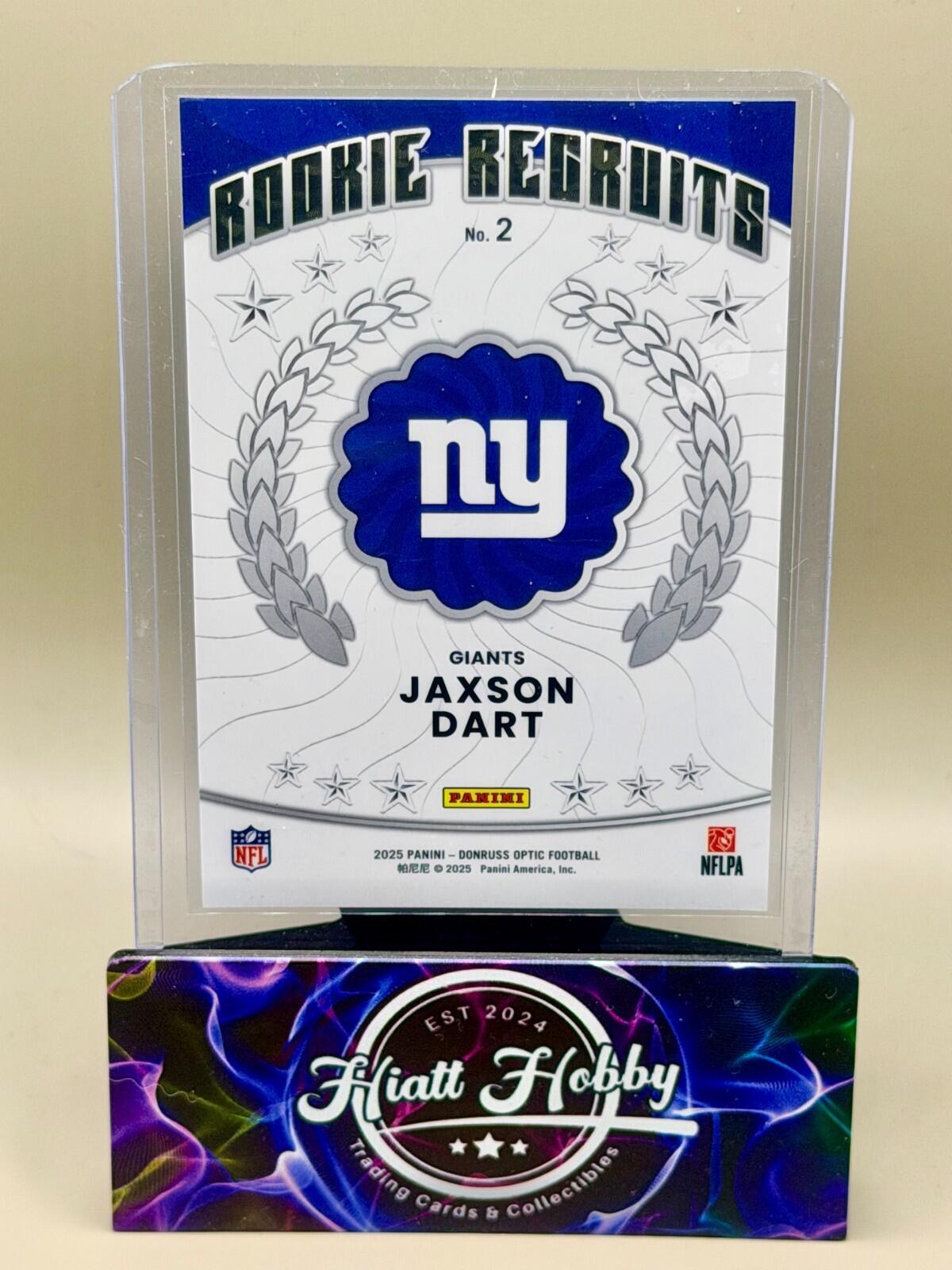 2025 Panini Donruss Optic - #2 Jaxson Dart - Rookie Recruits (RC)
