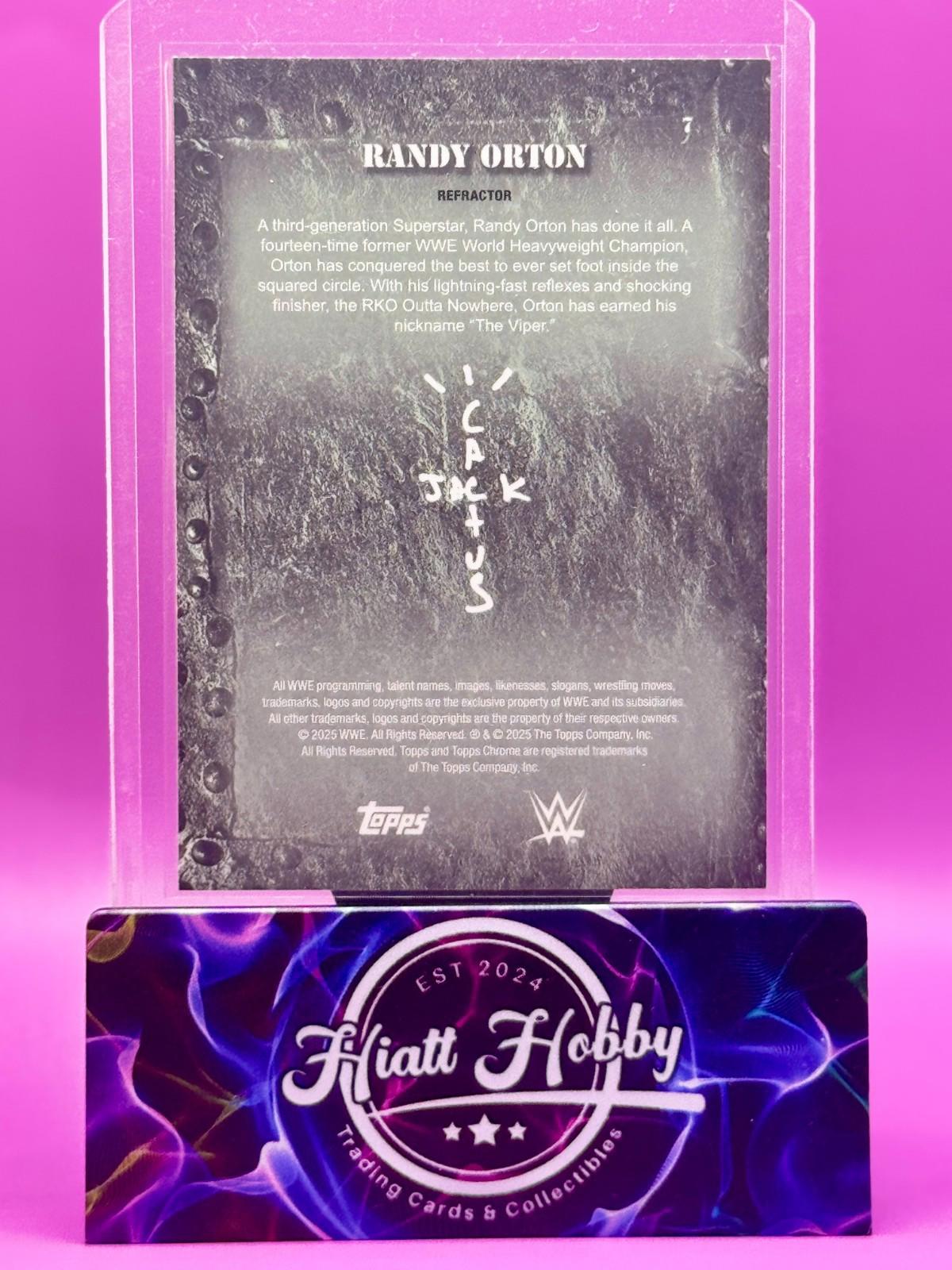 2025 Topps Chrome Cactus Jack WWE - Randy Orton #7 - Refractor