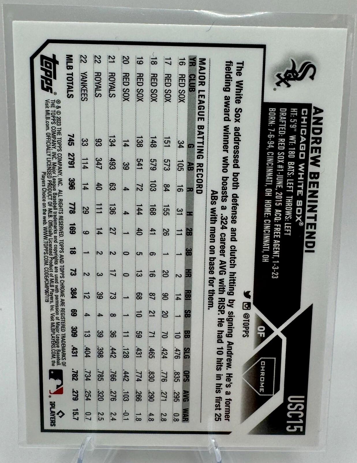 2023 Topps Chrome Update Baseball - LOT of 6