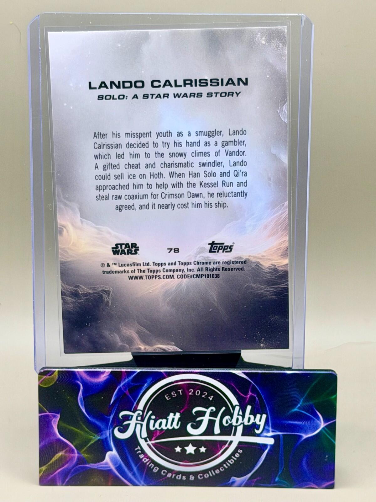 2025 Topps Chrome Star Wars - #78 Lando Calrissian - Prism Refractor