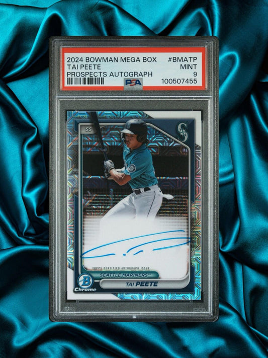 2024 Bowman Chrome - Mojo Autographs #BMA-TP Tai Peete (PSA 9)