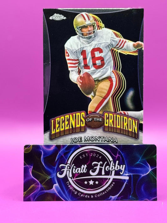 2024 Topps Chrome Football - Joe Montana #LOG-10 - Legends of the Gridiron
