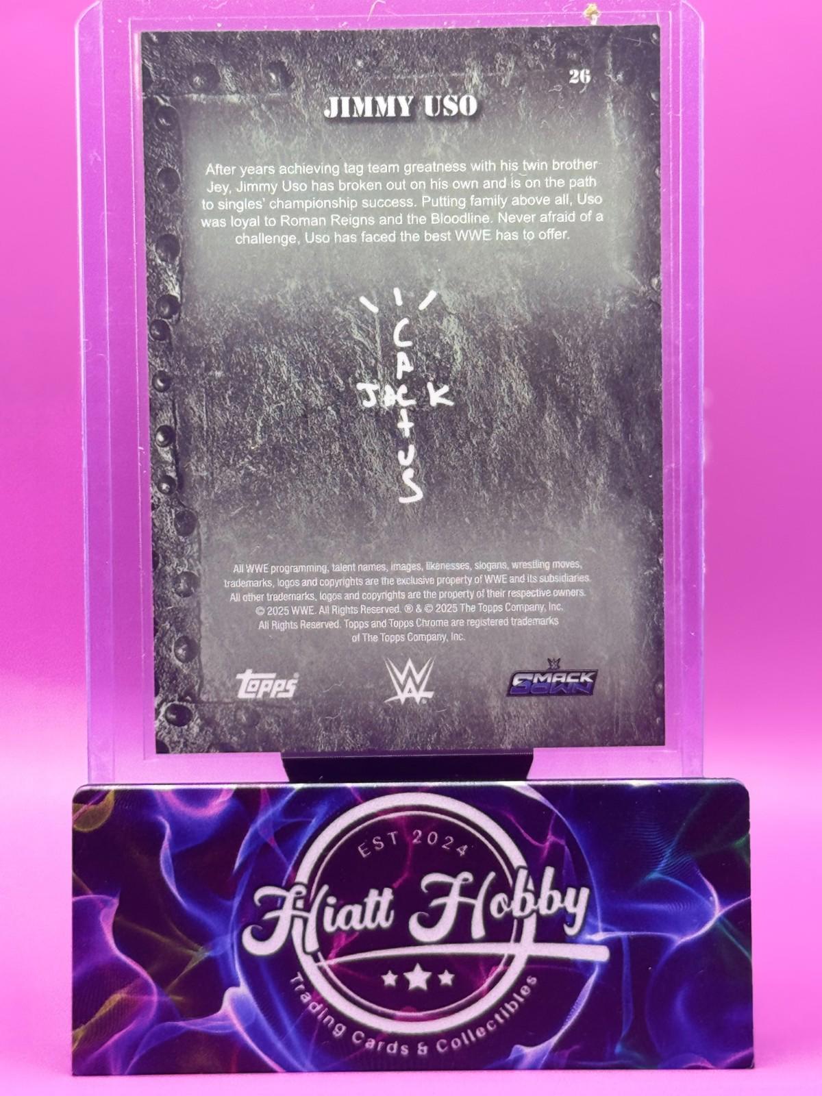 2025 Topps Chrome Cactus Jack WWE - Jimmy Uso #26