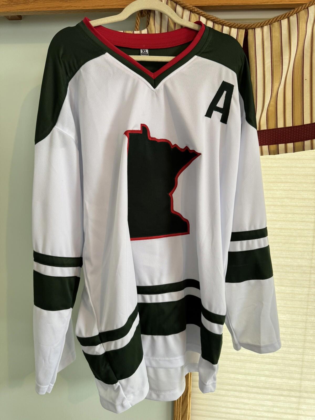 ZACH PARISE signed WILD custom jersey COA SIZE XL