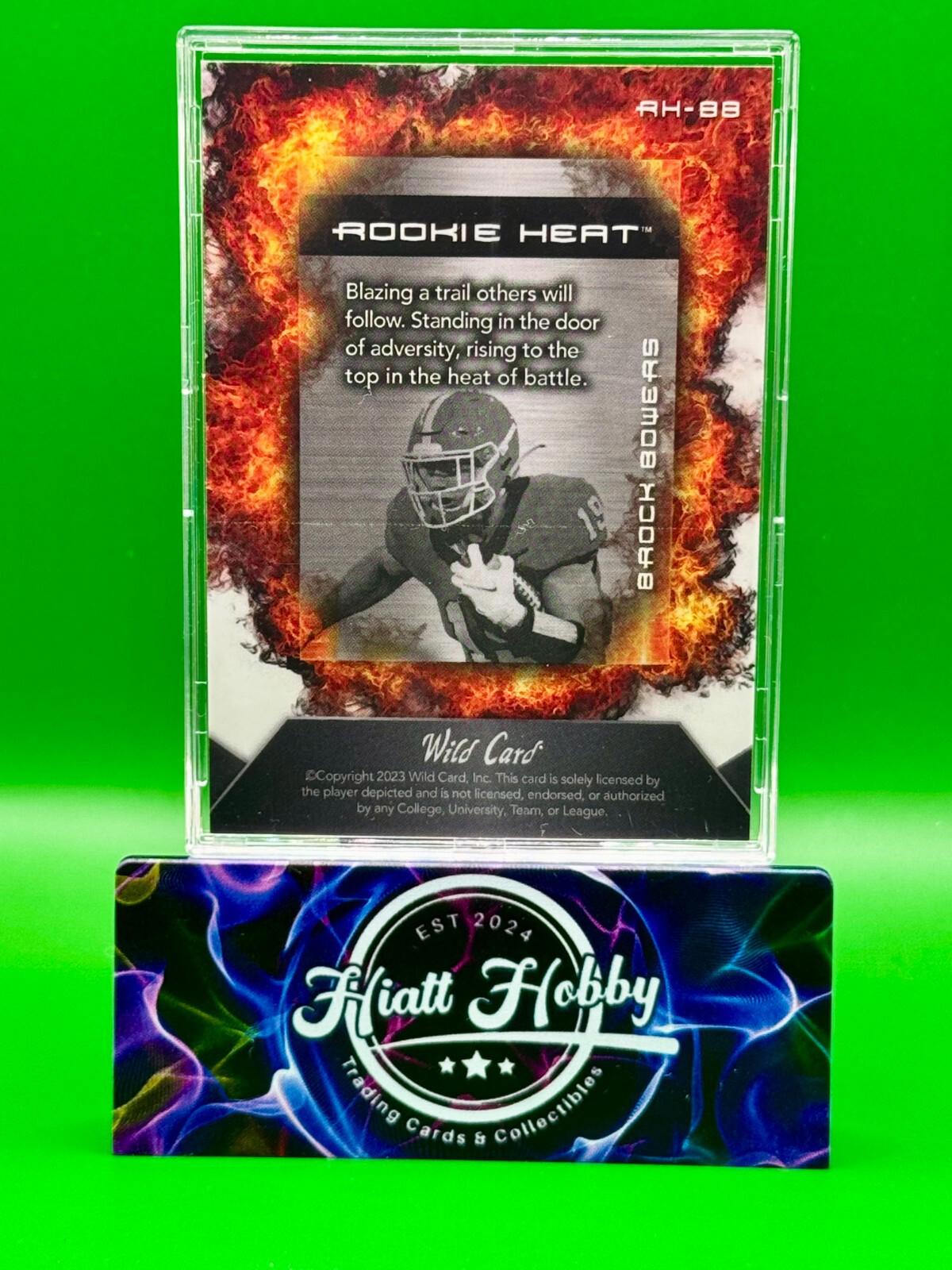 2023 Wild Card Matte Football - Brock Bowers #RH-BB - Rookie Heat /200