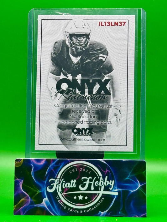 2024 Onyx Vintage Football - Nic Scurton - Auto Redemption