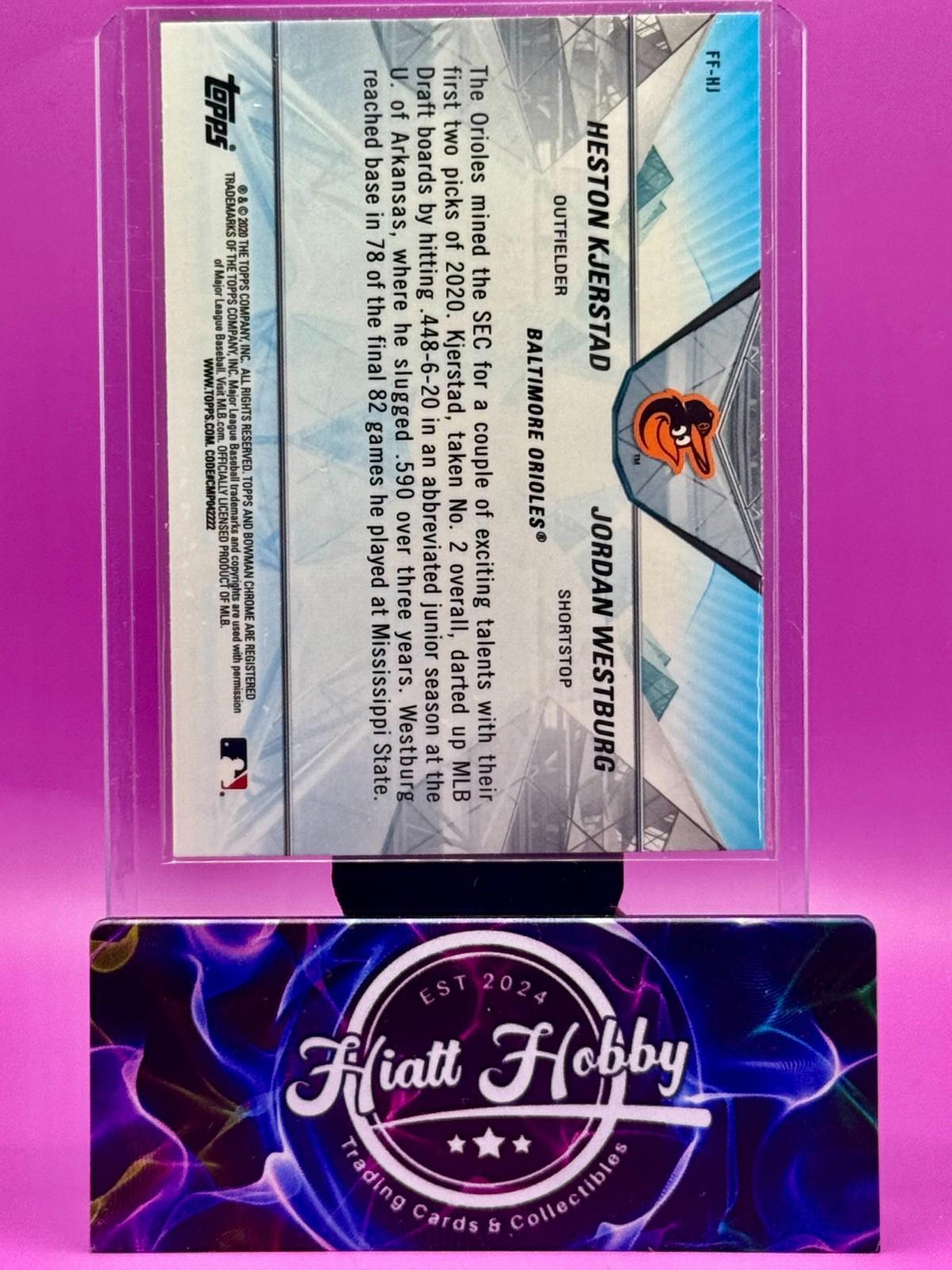 2020 Bowman Chrome - Heston Kjerstad / Jordan Westburg #FF-HJ - Franchise Future