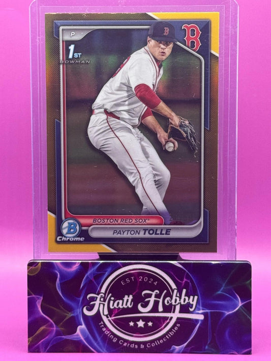 2024 Bowman Draft Chrome - Payton Tolle #63 - Gold Refractor /50