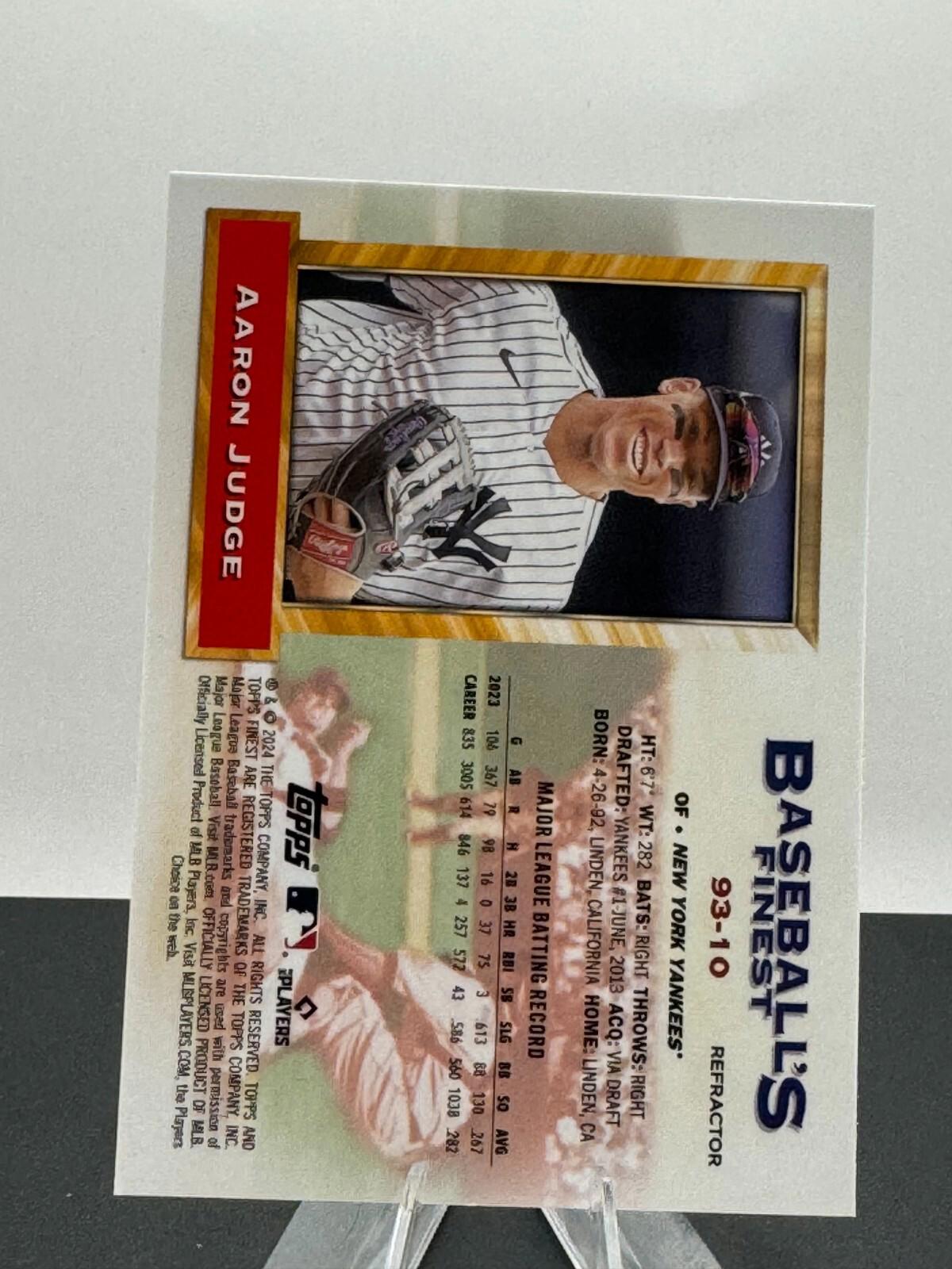 2024 Topps Finest Baseball - Baseball's Finest - LOT of 3