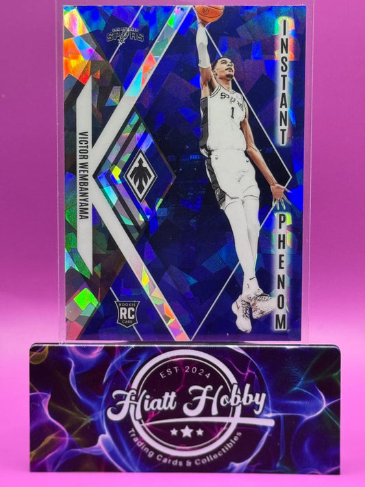 2023-24 Panini Phoenix - Victor Wembanyama #13 - Instant Phenom - Blue Ice