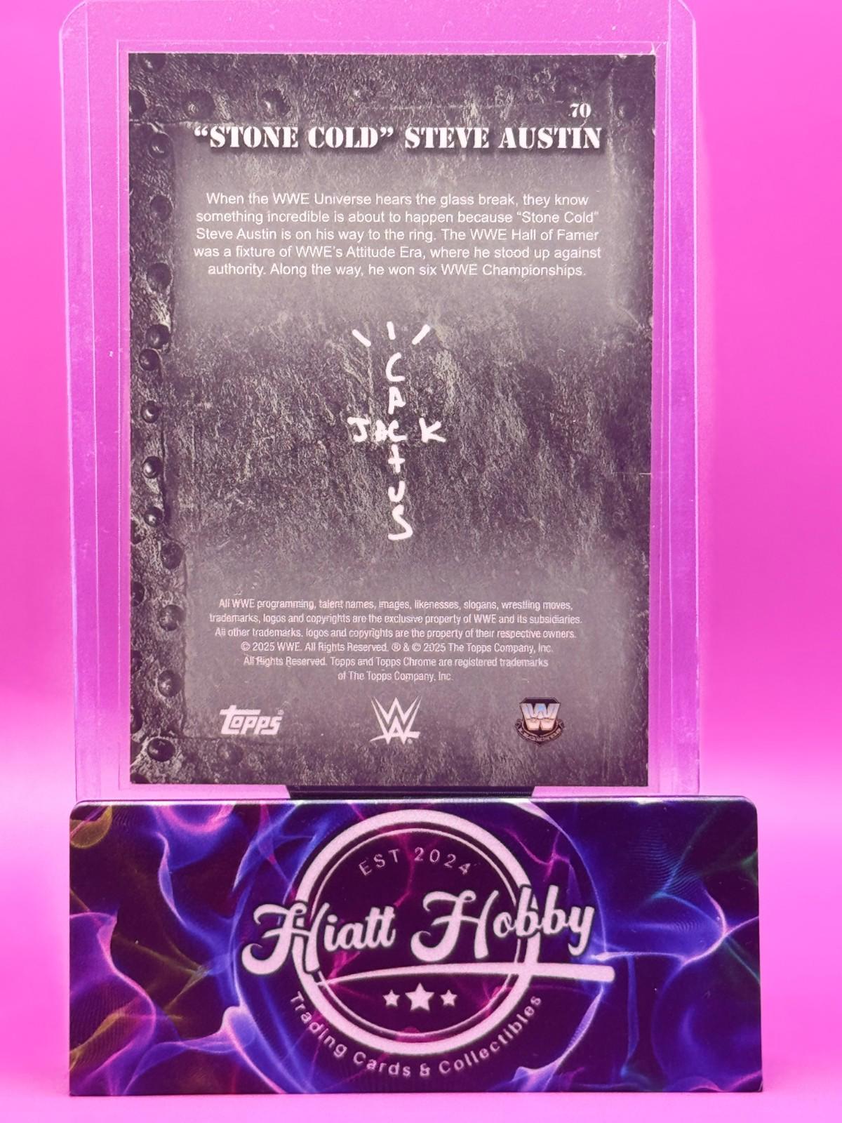 2025 Topps Chrome Cactus Jack WWE - "Stone Cold" Steve Austin #70