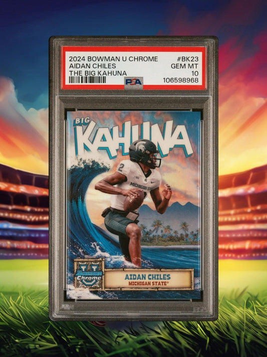 2024 Bowman Chrome U Football - Aidan Chiles #BK-23 - Big Kahuna SP - PSA 10