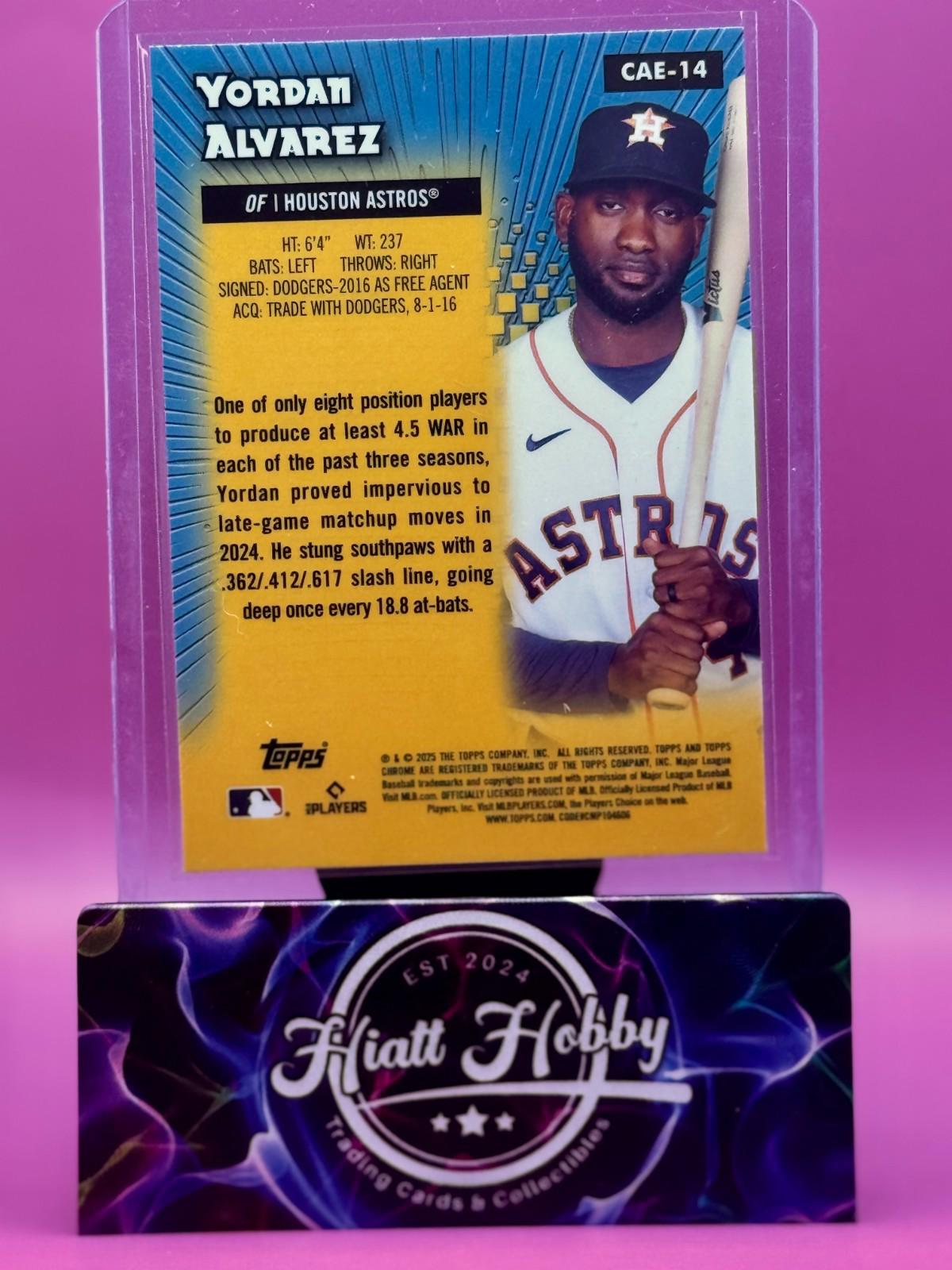 2025 Topps Chrome Logofractor - Yordan Alvarez #CAE-14 - All-Etch