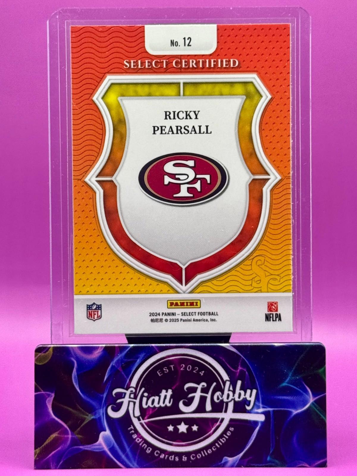 2024 Panini Select - Select Certified Rookies - Ricky Pearsall #12 (RC)