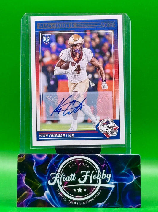 2024 Score - Rookies Keon Coleman #337 (RC, AU)