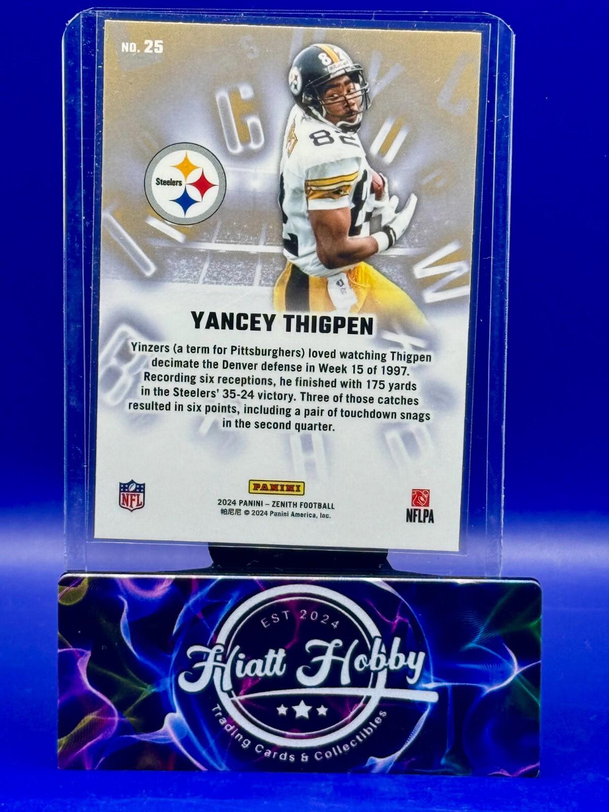 2024 Panini Zenith - A to Z Yancey Thigpen #25