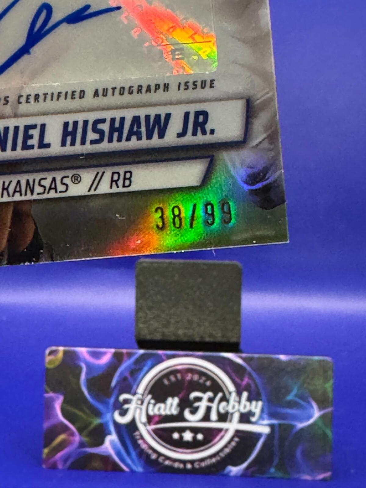 2024 Bowman University Chrome - Daniel Hishaw Jr #PA-DHI - Green Auto /99