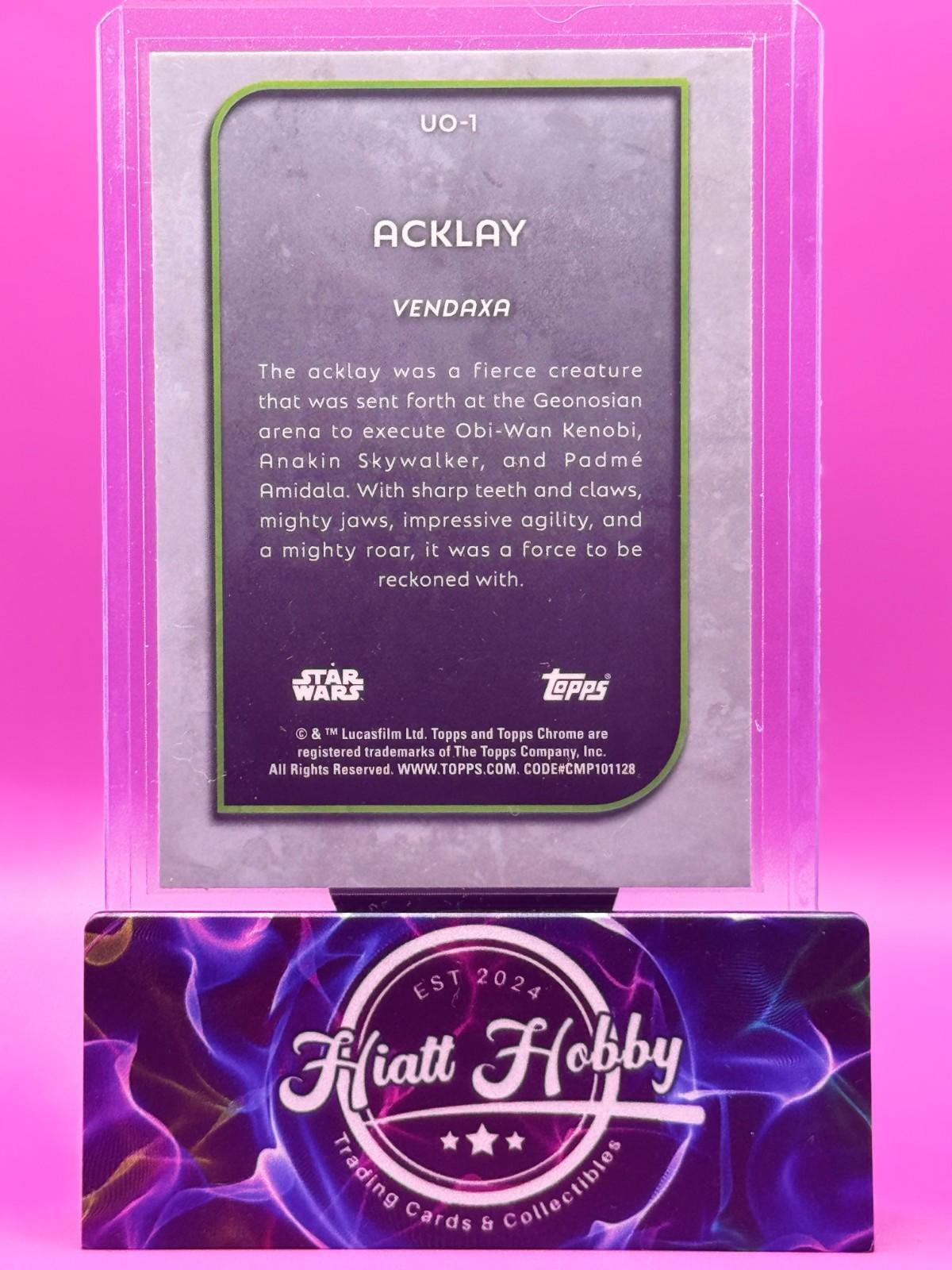 2025 Topps Chrome Star Wars - Acklay #UO-1 - Underworld Odities - Refractor