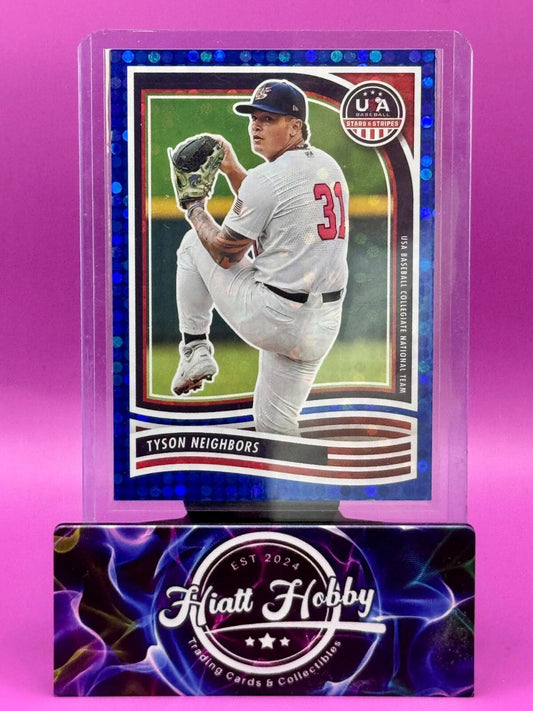 2024 Panini Stars and Stripes - Tyson Neighbors #66 Blue /149 (RC)