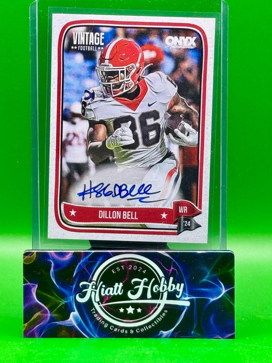 2024 Onyx Vintage Football - Dillon Bell #VADIBE - Auto