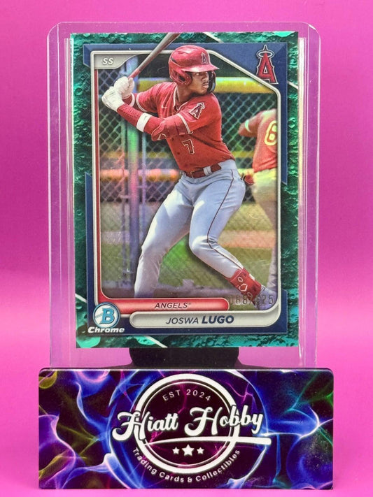 2024 Bowman Draft Chrome Baseball - Joswa Lugo #BDC-93 - Aqua Lunar /125