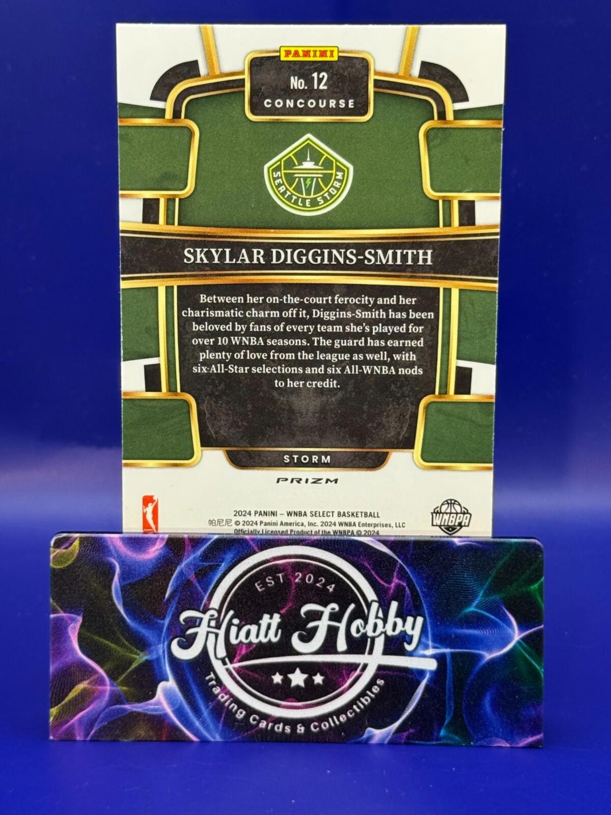 2024 Panini Select WNBA - Concourse #12 Skylar Diggins-Smith - Silver Holo