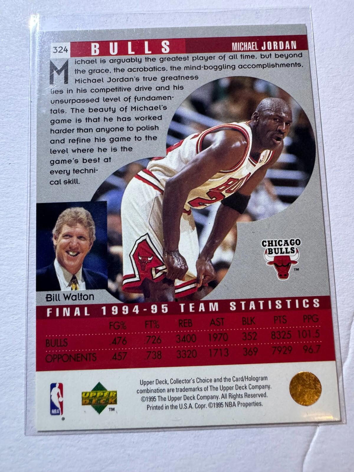 1995-96 Upper Deck Collector's Choice - Scouting Report #114 Michael Jordan