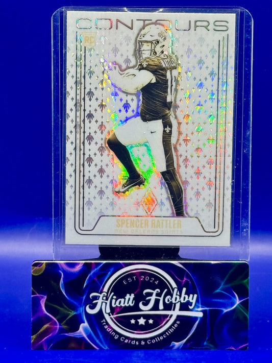 2024 Panini Phoenix - Spencer Rattler #CON-SRR - Contours - Hyper Prizm (RC)
