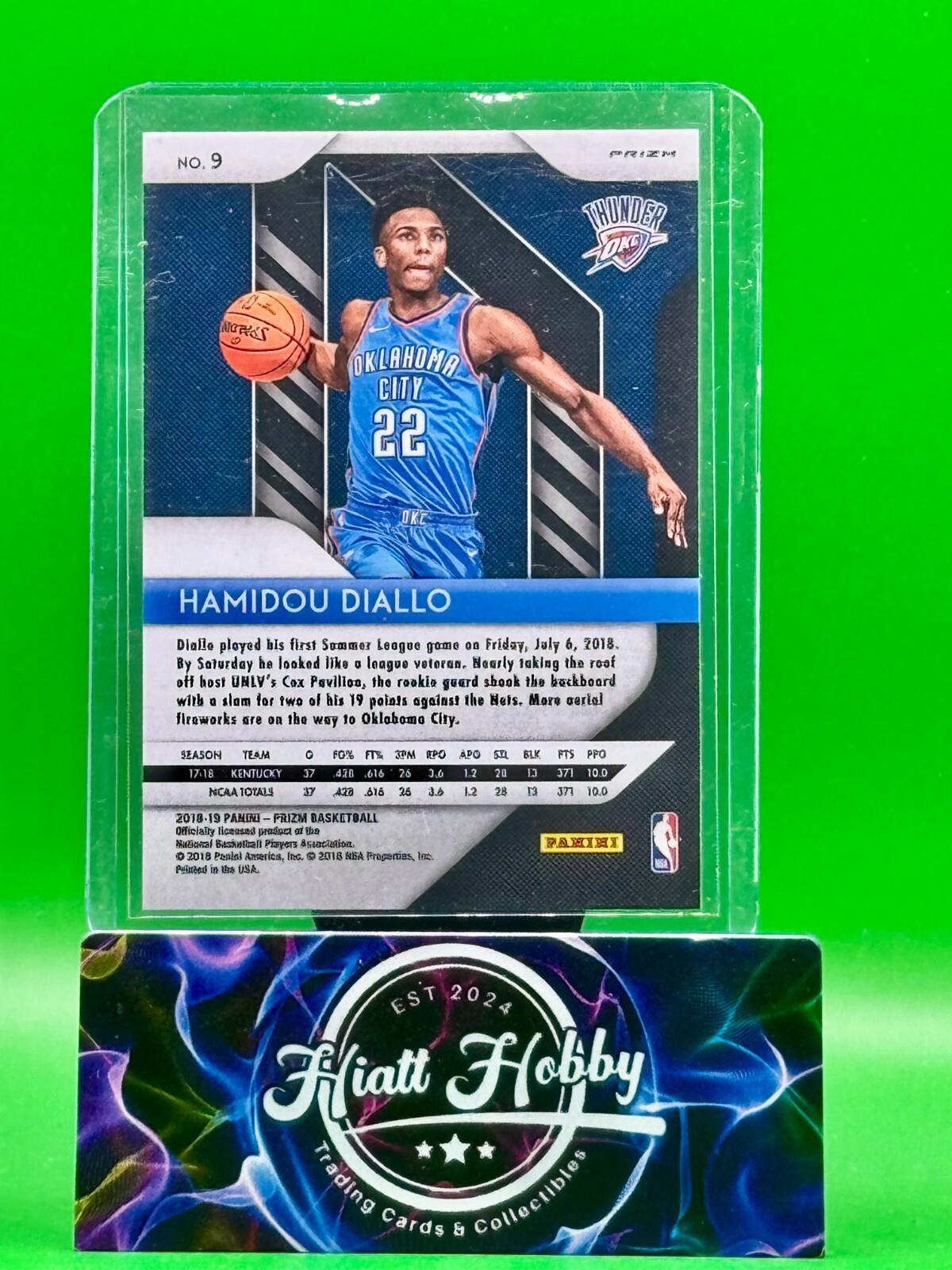 2018 Panini Prizm Basketball - Hamidou Diallo #9 - Purple Wave Prizm (RC)