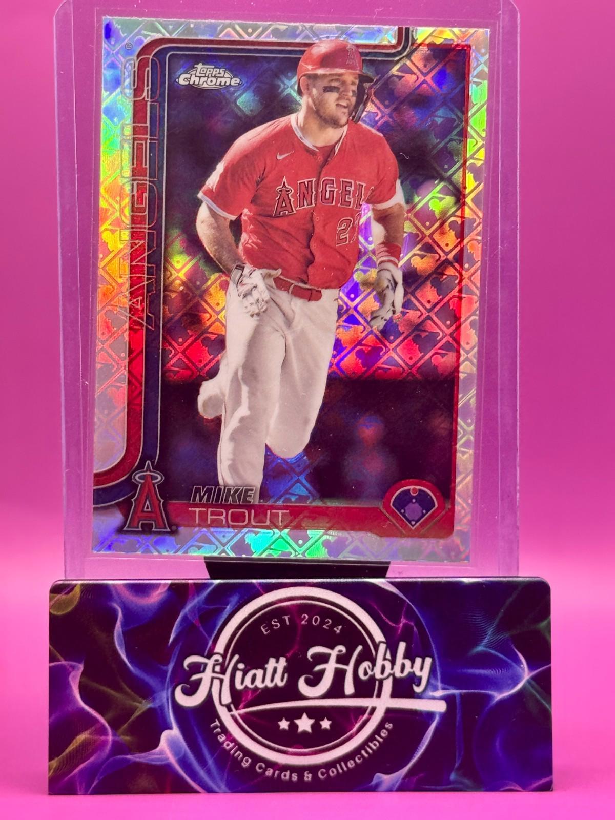 2025 Topps Chrome Logofractor - Mike Trout #100