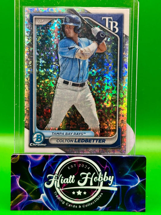 2024 Bowman Chrome - Colton Ledbetter #BCP-124 - Speckle Refractor (RC)