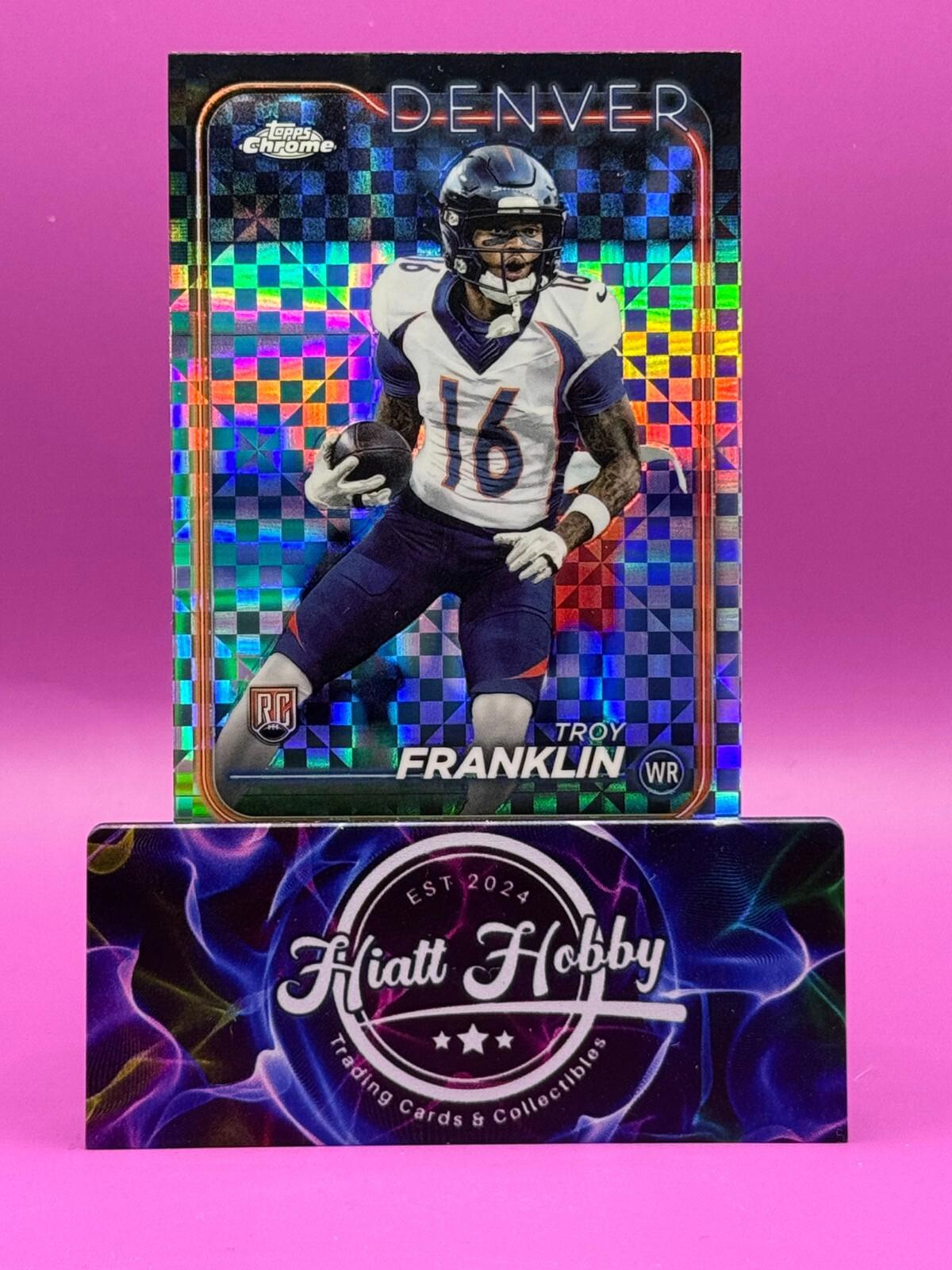 2024 Topps Chrome Football - Troy Franklin #215 - X-Fractor (RC)