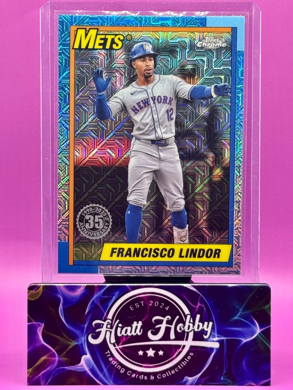 2025 Topps Series 1 - 1990 Topps Chrome Silver Pack Francisco Lindor #T90C-11