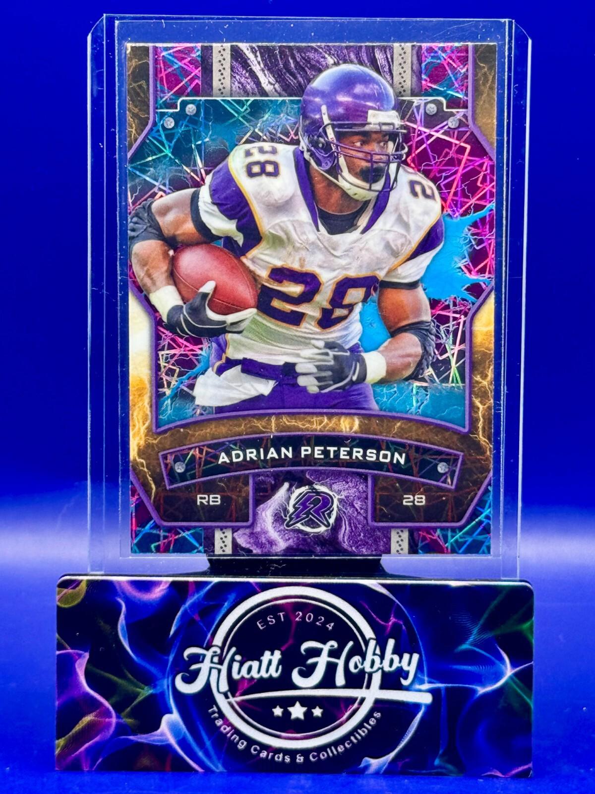 2024 Topps Resurgence - Adrian Peterson #61 Sky Blue & Pink Shock