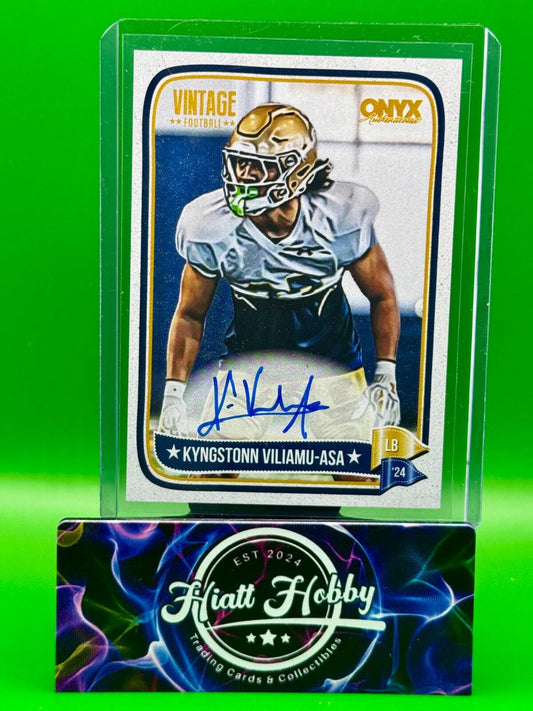 2024 Onyx Vintage Football - Kyngstonn Viliamu-ASA #VAKYVI - Auto (AU,RC)