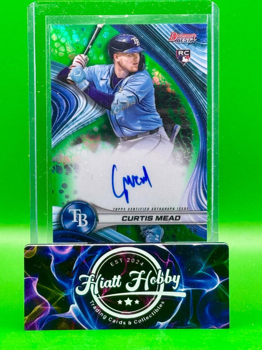 2024 Bowman's Best - Curtis Mead #B24-CM - Green Auto /99