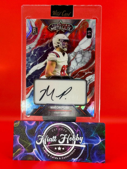 2023 Wild Card Metallix - Mason Pline #WMM-MPA - Rainbow Auto /3